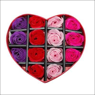 "ROSE shape SOAPs Paper in a BOX -302-code004 - Click here to View more details about this Product